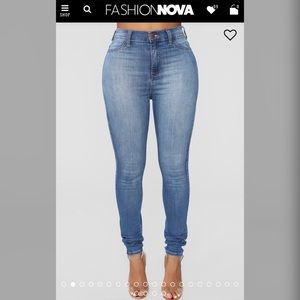 Fashion Nova Luxe High Waist Jeans - Medium wash